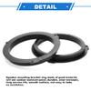 VekAuto 2 Set Speaker Spacer Ring Tweeter Speaker Spacer Adapter for Ford for Mustang 2015-2018 Waterproof for 6.5'' ABS Black Front Rear view 4