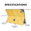 Glossy Glitter Tablet Skin Compatible with Microsoft Surface Pro 11 (2024-2025) - Solid Marigold - Premium 3M Vinyl Protective Wrap Decal Cover - Easy to Apply | Crafted in The USA by MightySkins view 2