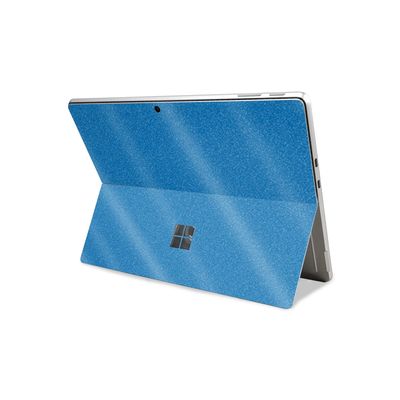 Glossy Glitter Tablet Skin Compatible with Microsoft Surface Pro 11 (2024-2025) - Solid Blue - Premium 3M Vinyl Protective Wrap Decal Cover - Easy to Apply | Crafted in The USA by MightySkins