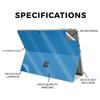 Glossy Glitter Tablet Skin Compatible with Microsoft Surface Pro 11 (2024-2025) - Solid Blue - Premium 3M Vinyl Protective Wrap Decal Cover - Easy to Apply | Crafted in The USA by MightySkins view 2
