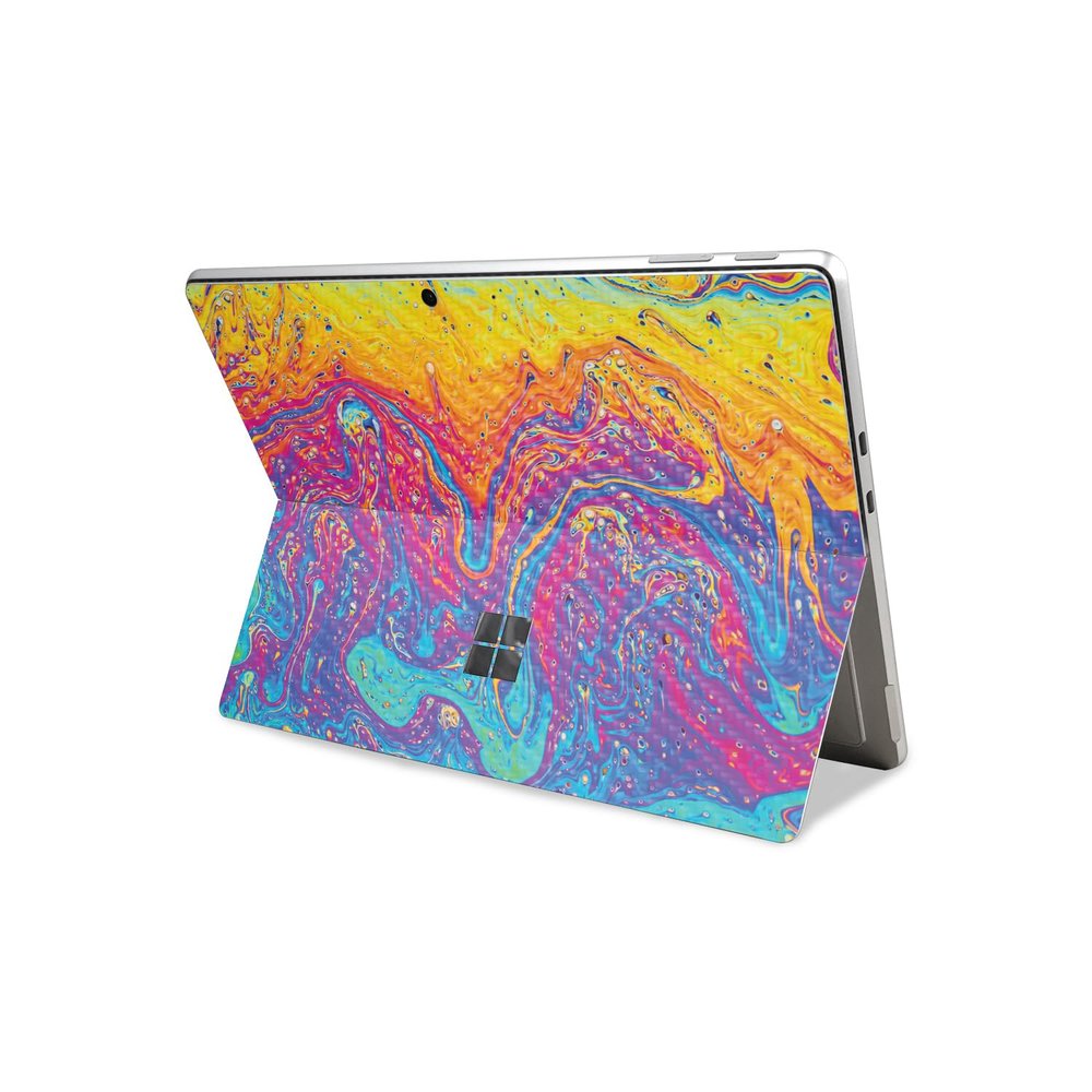Carbon Fiber Tablet Skin Compatible with Microsoft Surface Pro 11 (2024-2025) - Paint Currents - Premium 3M Vinyl Protective Wrap Decal Cover - Easy to Apply | Crafted in The USA by MightySkins