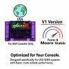 Gugxiom 3000 in 1 Multi Game Cartridge for SNES Game Consoles, Retro Flash Cart Cartridge Built in 8G Memory Card, Auto Save & Backup (White Transparent) view 3