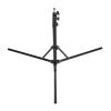 2m Thickened Aluminum Light Stand, Adjustable Height, Non Slip Feet, Portable Foldable, 4KG Load Capacity, for Photography, Compatible with LED Lights, Dome Lights, Soft Boxes view 2