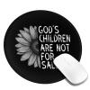 Rqwaaed God's Children are Not for Sale 2 PCS Charming Round Mouse Pad Cute Design Non-Slip Waterproof 8x8 in view 2