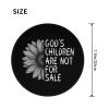 Rqwaaed God's Children are Not for Sale 2 PCS Charming Round Mouse Pad Cute Design Non-Slip Waterproof 8x8 in view 3