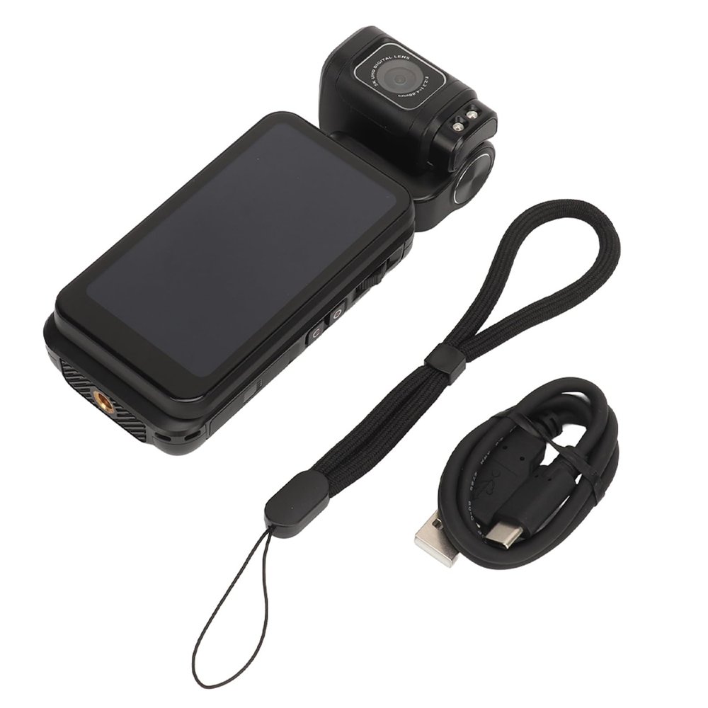 5K Camera, Flip Out Touchscreen, High Performance CMOS Sensor, Infrared Night, 10X Digital Zoom, Vlogging Camera for Travel and Daily Recording