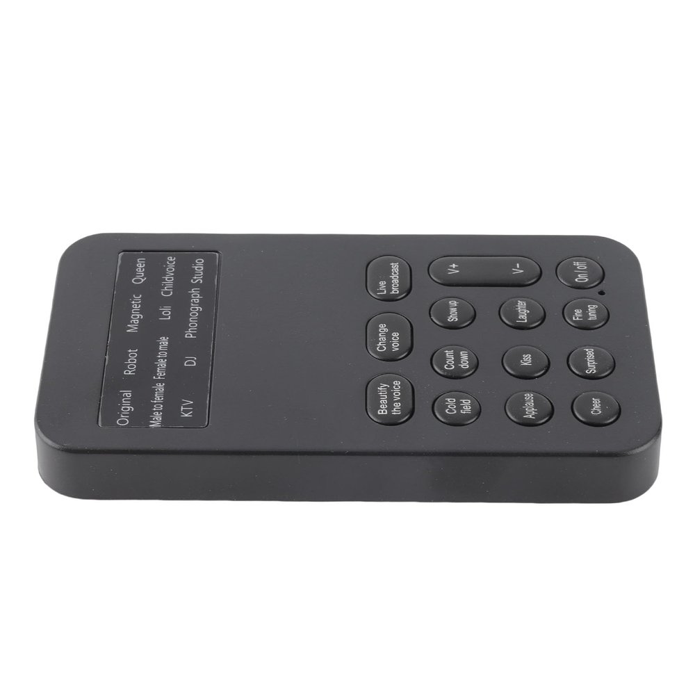 Gaming Live Sound Card, Support Multiple Languages Male to Female Universal Sound Changer, Male and Female Voice for Baby Computer, Mobile Phone Loli Voice
