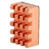 10pcs Brass Heatsink CPU Heat Sinks Cooling Cooler Fin with Thermal Adhesive Tape for Routers CPUs IC Heatsink view 2