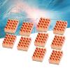 10pcs Brass Heatsink CPU Heat Sinks Cooling Cooler Fin with Thermal Adhesive Tape for Routers CPUs IC Heatsink view 4