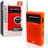 72 HRS (Upgraded) 72HRS CRUSADER MINI NOAA/AM/FM Emergency Weather Radio, Powered by 2AA Battery(Not Included), Premium Designer Radio with Finest Tuning Knob and Speaker (Red) view 1