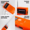 72 HRS (Upgraded) 72HRS CRUSADER MINI NOAA/AM/FM Emergency Weather Radio, Powered by 2AA Battery(Not Included), Premium Designer Radio with Finest Tuning Knob and Speaker (Red) view 3