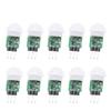 DirectNine Basics 10PCS Mini IR Pyroelectric Infrared PIR Motion Human Sensor Automatic Detector Module AM312 Sensor DC 2.7 to 12V view 1