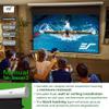 Elite Screens Manual Tab-Tension 3, 110-INCH with Extra 12" Drop, Pull Down Projector Screen Home Movie Gaming Presentations ISF Certified Premium CineWhite P Material, MT110XWH3-E12 view 3