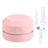 NOENNULL Portable Mini Dust Collector, Desktop Dust Collector, Desktop Dust Cleaner, USB Charging, Dust Collector Cleaner for Office and Household (Pink) view 1