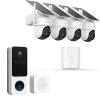 aosu Security Cameras Outdoor Wireless, 4 Cam-Kit, No Subscription Doorbell Camera Wireless - Head-to-Toe View, Intelligent Parcel Detection view 1