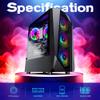 AQVIN Gaming Tower PC - AQ30 - Intel i7 Upto 4.00GHz, GeForce GTX 1660 Super 6GB GPU, 32GB RAM 1TB SSD, HDMI, RGB Light, Windows 10 Pro - Black view 3