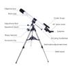 JOMRTS Ideal Telescope for Beginners 90mm Aperture 1000mm Astronomical Refractor Telescope with Smartphone Adapter Backpack Handheld Telescope view 2