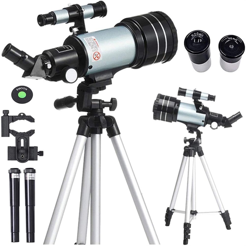 JOMRTS Astronomical Telescope, High-Definition Low-Light Night Vision, Outdoor Portable Smartphone Adapter and Moon Filter