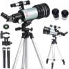 JOMRTS Astronomical Telescope, High-Definition Low-Light Night Vision, Outdoor Portable Smartphone Adapter and Moon Filter view 1