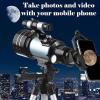 JOMRTS Astronomical Telescope, High-Definition Low-Light Night Vision, Outdoor Portable Smartphone Adapter and Moon Filter view 2