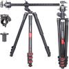 Aluminum Horizontal Tripod INNOREL YT284A, Rotatable Multi-Angle Center Column and 46mm Low Gravity Ballhead Professional Camera Tripod Monopod for DSLR Video Camcorder Overhead Shooting Load 20kg view 1