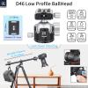 Aluminum Horizontal Tripod INNOREL YT284A, Rotatable Multi-Angle Center Column and 46mm Low Gravity Ballhead Professional Camera Tripod Monopod for DSLR Video Camcorder Overhead Shooting Load 20kg view 4