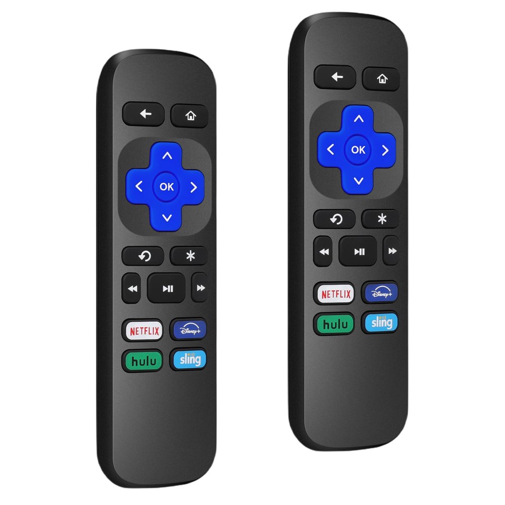 2 Pack Replacement Remote Control for Roku Box,for Roku Express Remote Replacement,for Roku Player Remote,for Roku Premiere,1/2/3/4,HD,LT,XS,XD,(NOT for Stick/TV)