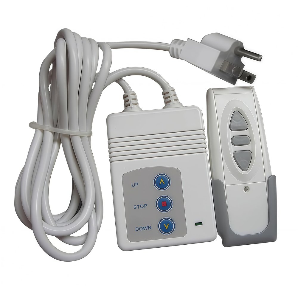 315MHz Wireless Remote Control Kit for Projector Screen, Electric Curtains, Motorized Shade & Smart Home Devices with US PlugWhite