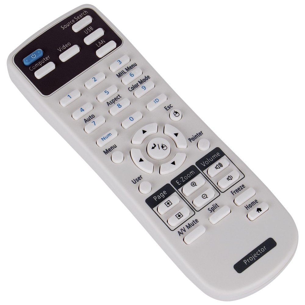 218178800 Replacement Remote Control fit for Epson Projector EB-S300 EX3260 EX5260 VS250 VS350 VS355 EB-2042 EB-980W EB-990U EB-2247U WN7512BEP ELPAP07 H654A Pro EX7260 Pro EX9210 Pro EX9220