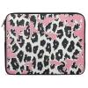 Laptop Case Sleeve 15inch Shockproof Laptop Case Peach Leopard Print Laptop Sleeve Carrying Case view 1