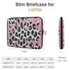 Laptop Case Sleeve 15inch Shockproof Laptop Case Peach Leopard Print Laptop Sleeve Carrying Case view 2