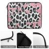 Laptop Case Sleeve 15inch Shockproof Laptop Case Peach Leopard Print Laptop Sleeve Carrying Case view 3