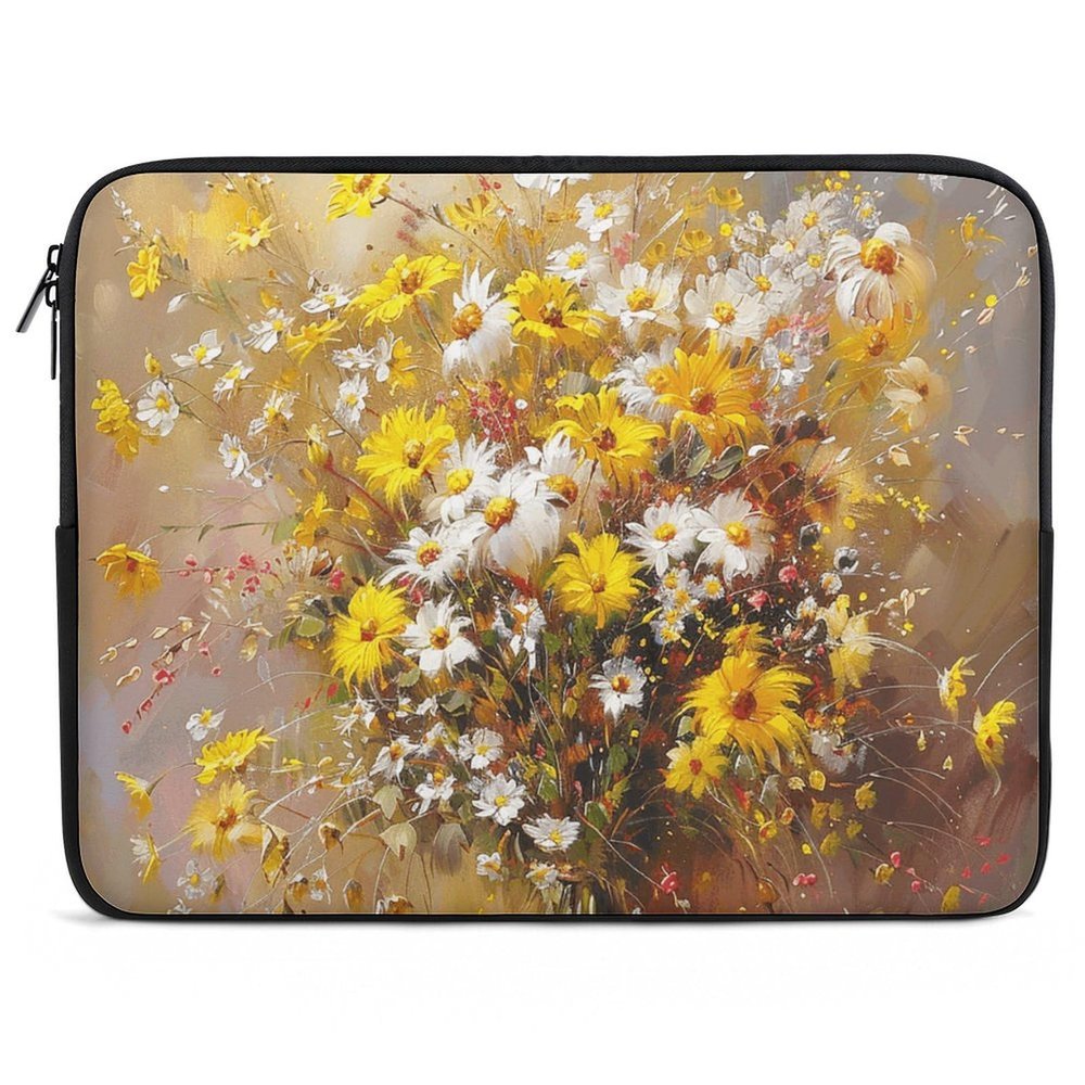 Laptop Case Sleeve 15inch Shockproof Laptop Case Bouquet of Yellow Flowers Laptop Sleeve Carrying Case