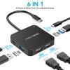 ACASIS USB C Hub Dual HDMI, USB C to Dual HDMI Adapter, 100W PD Charging, 5Gbps USB C and USB A Data Ports, USB C Docking Station Dual Monitor Adapter for MacBook/Dell/HP/Surface/Lenovo/Steam Deck view 3