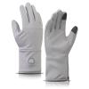 CUEHEAT Heated Glove Liners for Men Women, Rechargeable Thin Touchscreen Winter Work Gloves for Arthritis Raynaud Driving Running, Cold Weather Hand Warmer(1st gen-Gray Plus, Large) view 1