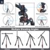 Carbon Fiber Horizontal Tripod INNOREL YT284C with Rotatable Multi-Angle Center Column,29mm Tube Professional Travel Camera Tripod Monopod for Digital DSLR Video Camcorder Overhead Shooting Load 20kg view 3