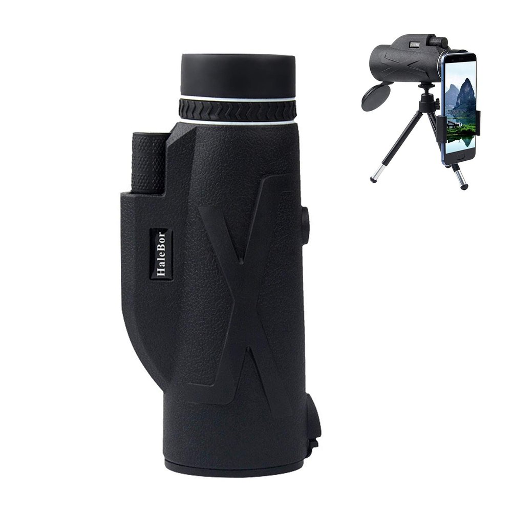 hokojix Monocular Telescope with Phone Holder Tripod Stand Night Cellphone Photograph Monoculars for irdwatching Hiking