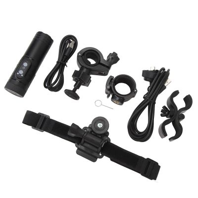 Bike Video Camera, Anti Shake Sport DV Bike Motorcycle Helmet Camera for Riding (Black)