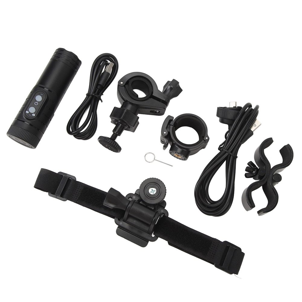 Bike Video Camera, Anti Shake Sport DV Bike Motorcycle Helmet Camera for Riding (Black)