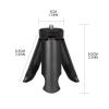 hokojix Tripod with 1/4 Inch Screw Desktop Tabletop Stand Tripod Portable Lightweight Tripod for phone Action Camera, 8.5x6.5x3cm, 1 piece view 3