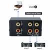 2 in 4 Out or 4 in 2 Out Audio Sound selector RCA Female Stereo Channel 2 Splitter switcher Box Switching No External Power No Noise view 3