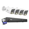 ANNKE H1200 12MP Security Camera System, 8CH NVR and 4 X 12 Megapixel UHD PoE Surveillance IP Camera with Smart Dual Light, Human&Vehicle Detection, Color Night Vision, 8TB Hard Drive Included view 1