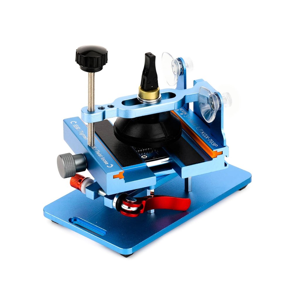 hokojix 4-in-1 Mobile Repair Tool Clamp Rotatable LCD Separator Fixture for Screen and Back Cover Disassembly Aluminum Alloy