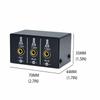 1/8" 1 in 2 Out or 2 in 1 Out Audio selector 3.5 mm TRS Stereo Channel 2 Splitter switcher Box Switching No External Power No Noise view 2
