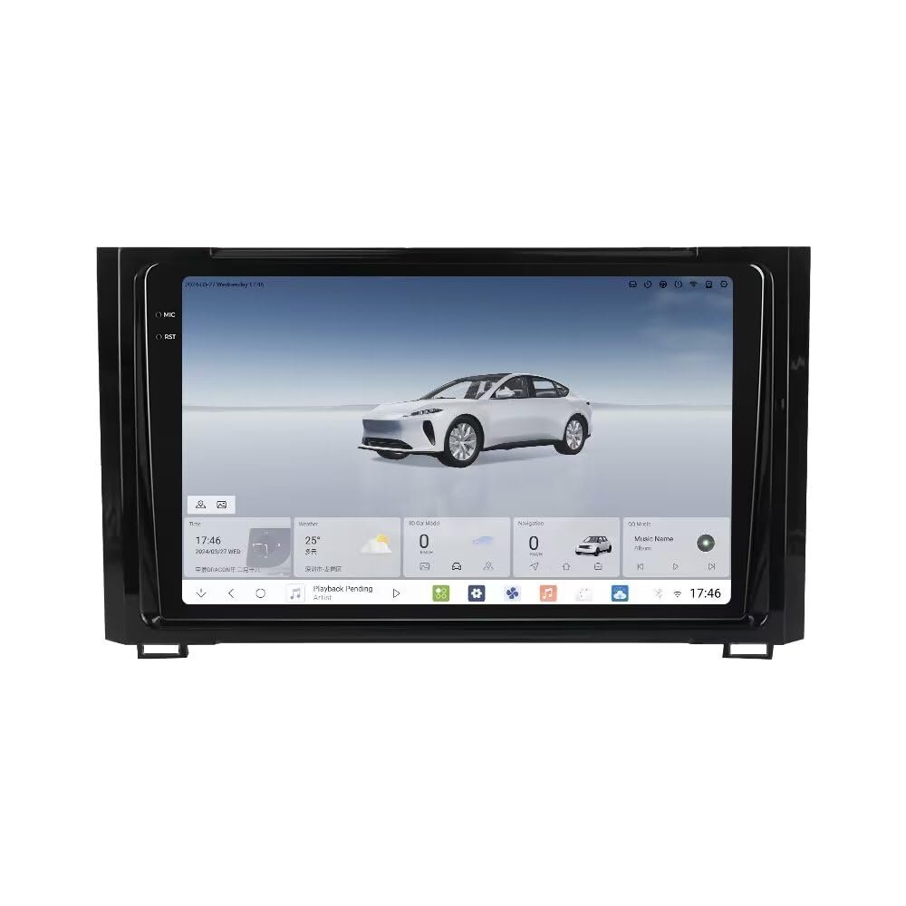 MekedeTech Mekede DUDUAUTO 2K 2000X1200 9.5 inch IPS Touch Screen Car Radio Stereo Intelligent Navigation Head Unit Dash Kit for Toyota Tundra Sequoia 2014 2015 2016 2017 2018,8G RAM 128G ROM
