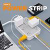 TESSAN Surge Protector Power Strip, 5FT Flat Extension Cord with Multiple Outlets, 12 Outlet Extender with 4 USB (2 USB-C), Flat Plug Power Strip, 1800J Surge Protection, Office, Dorm Essentials view 2