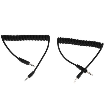 C1 3.5mm to Male Flash Sync Cable, Flexible Coiling Flash Sync Cable for 70D Camera