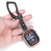 pamovolio Titanium Leather fob strap Keychain Clip Finder Tracker for Apple Watch123456789se s10 for ultra 49mm Backpack pet dog for Swatch for iwatch carabiner Quick Release(41/40/38/42mm(series10)) view 3