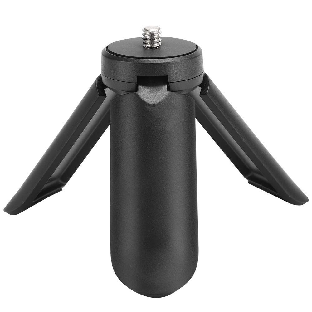 Denash Small Size Mini Tripod Easy to Carry for Use As a Stabilizer, Enjoy Video or Photography (Black)