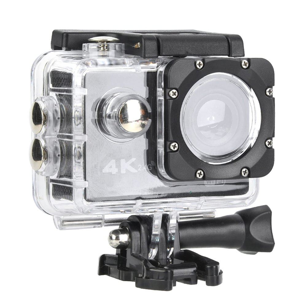 140 Wide Angle Action Camera, 2 Inch LCD Sport Camera for Swimming, Diving, Climbing